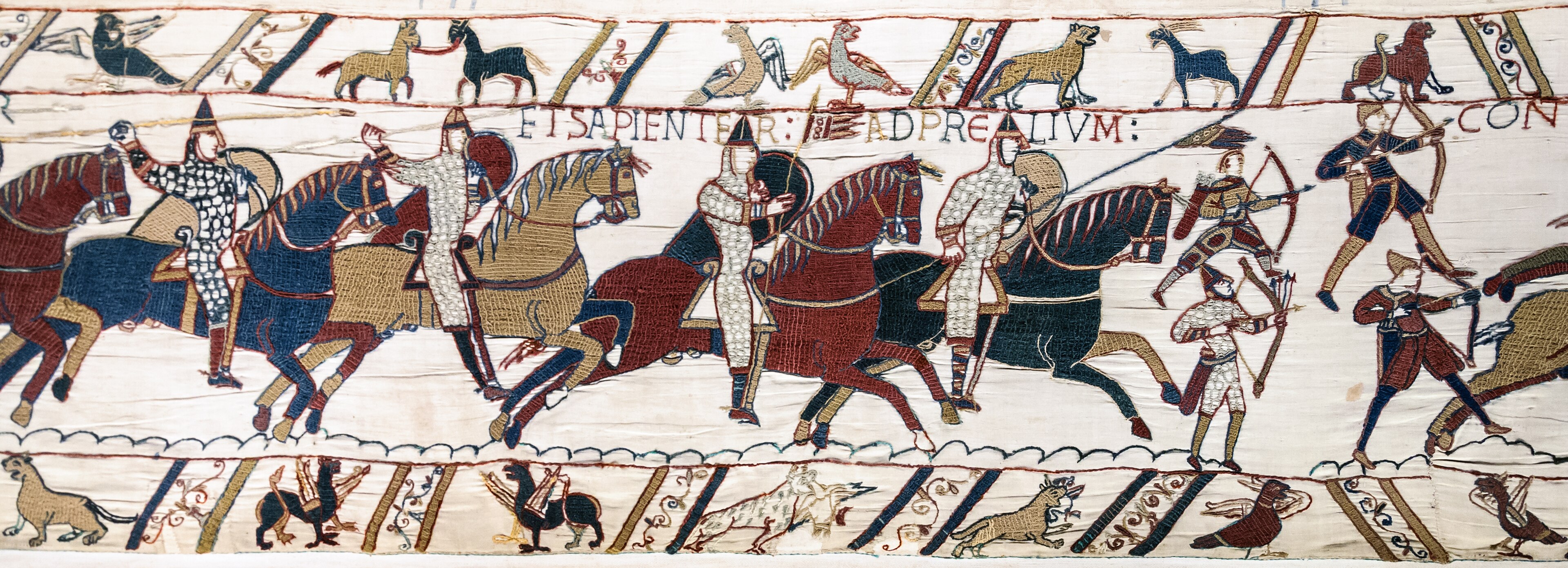 The Bayeux Tapestry, battle scene